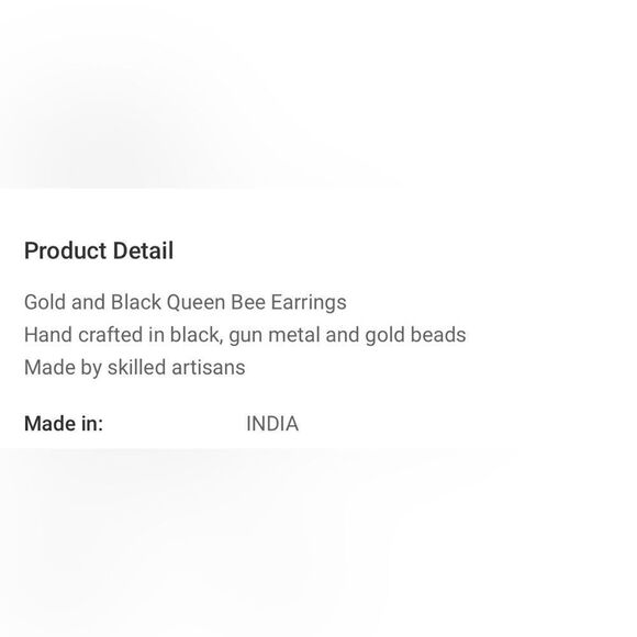 Queen Bee Earrings - Picture 4 of 4